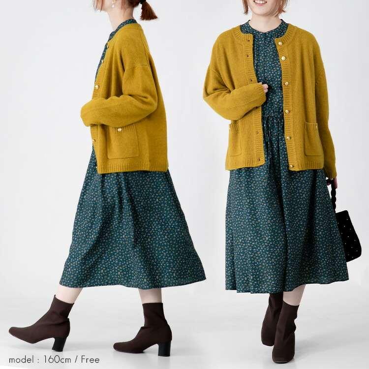 【送料無料/再入荷】 ベビーキャメル100％ニットカーディガン 4色 長袖 レディース トップス ニット カーディガン セーター チクチクしない 獣毛 冬 |  | 12