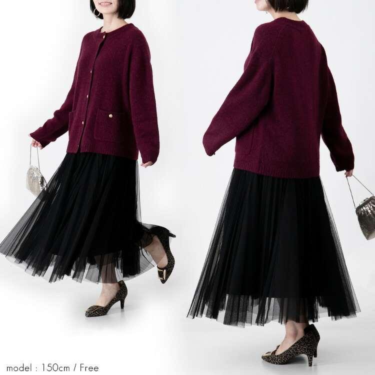 【送料無料/再入荷】 ベビーキャメル100％ニットカーディガン 4色 長袖 レディース トップス ニット カーディガン セーター チクチクしない 獣毛 冬 |  | 14