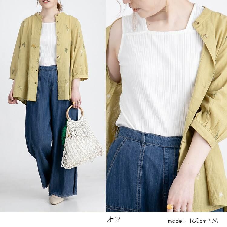 【送料無料】 ブラ紐隠しリブインナー 12色 S-LL スクエアネック 洗える レディース トップス インナー カットソー 透け防止 肌着 無地 リブ ストレッチ  2203 |  | 06