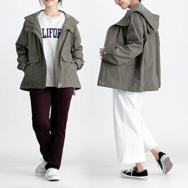 【送料無料/再入荷】 シワになりにくいマウンテンパーカー 6色 S-LL 洗える 長袖 軽量 防シワ 防風 レディース アウター ジャケット |  | 12