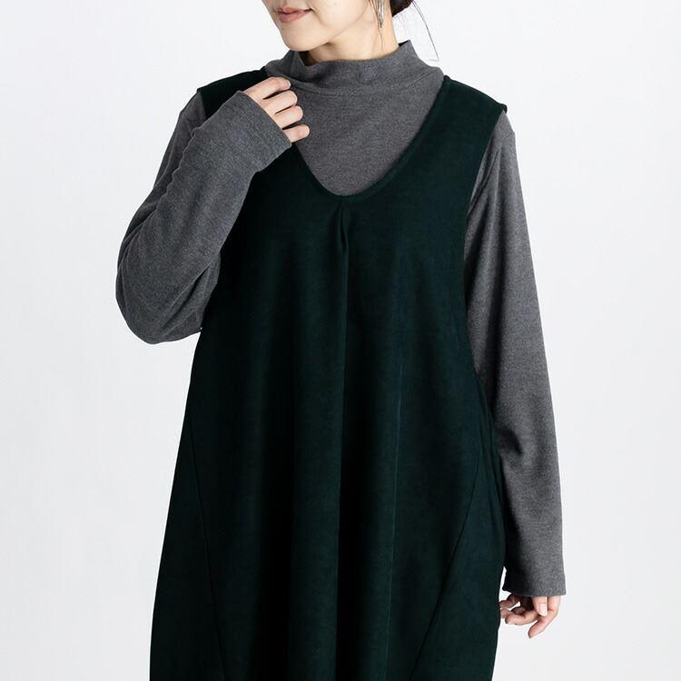 【送料無料/日本製】 発熱保湿ハイネックプルオーバー 5色 長袖 洗える レディース トップス インナー チュニック カットソー プルオーバー Tシャツ 保温 発熱 |  | 12