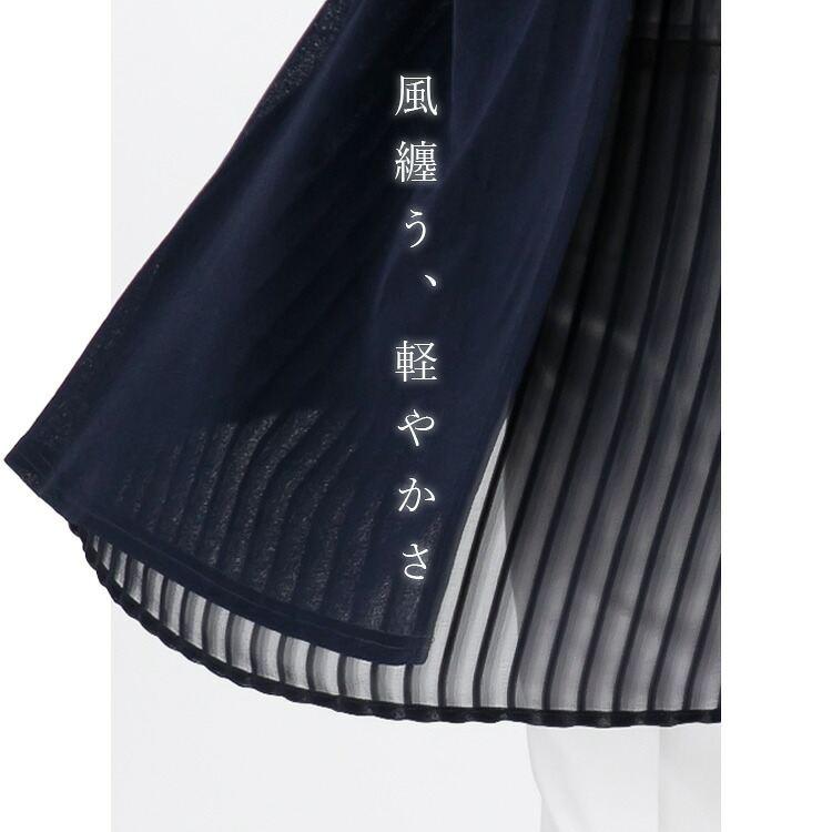 【送料無料/再入荷】 バックストライプジレ 4色 M-LL 洗える 速乾 防シワ レディース トップス ジレ ベスト プリーツ シアー 透け感 ドライ 大人 軽い 無地 夏 |  | 07