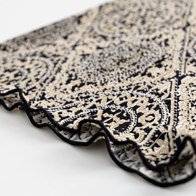 【送料無料/再入荷】 オリエンタル柄プリーツパンツ M L 洗える フルレングス レディース ボトムス ワイドパンツ プリーツ 楽ちん 上品 オールシーズン 3234 |  | 11