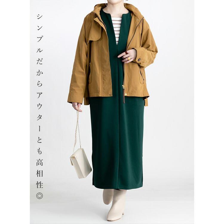 【送料無料/再入荷】 キーネックジャンパースカート 3色 M-L 洗える レディース トップス ワンピース ジャンスカ スカート サロペット 楽ちん 通年 ストレッチ |  | 13