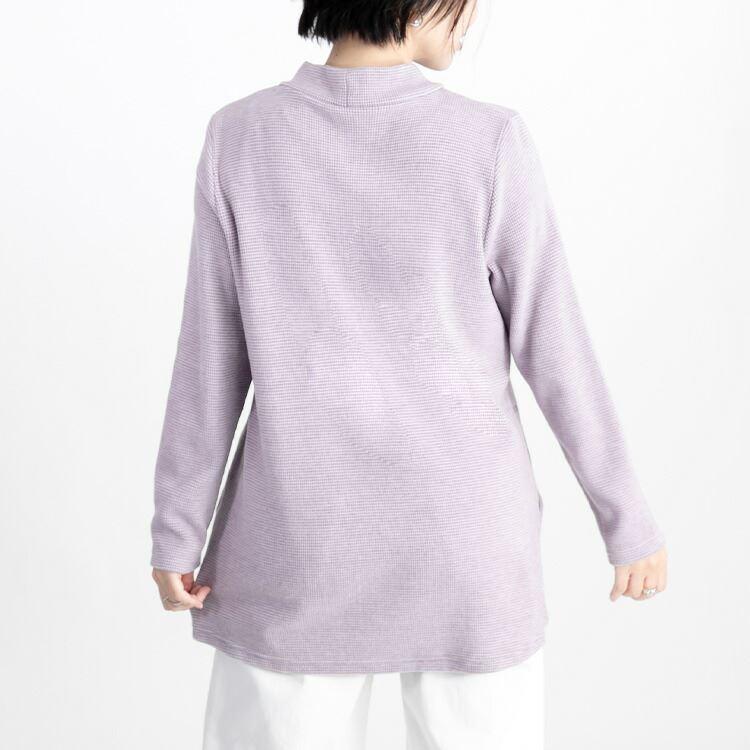 【送料無料】 発熱保温ハイネックチュニック 2色 M-LL 洗える 長袖 レディース トップス チュニック プルオーバー カットソー ハイネック HOT 発熱 保温 防寒 |  | 09