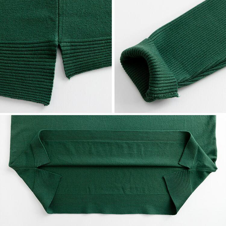 【送料無料/再入荷】 ハイネックドルマンニット 6色 M-L 洗える 長袖 レディース トップス ニット ハイネック ドルマン袖 体型カバー オーバーサイズ 春秋冬 |  | 16