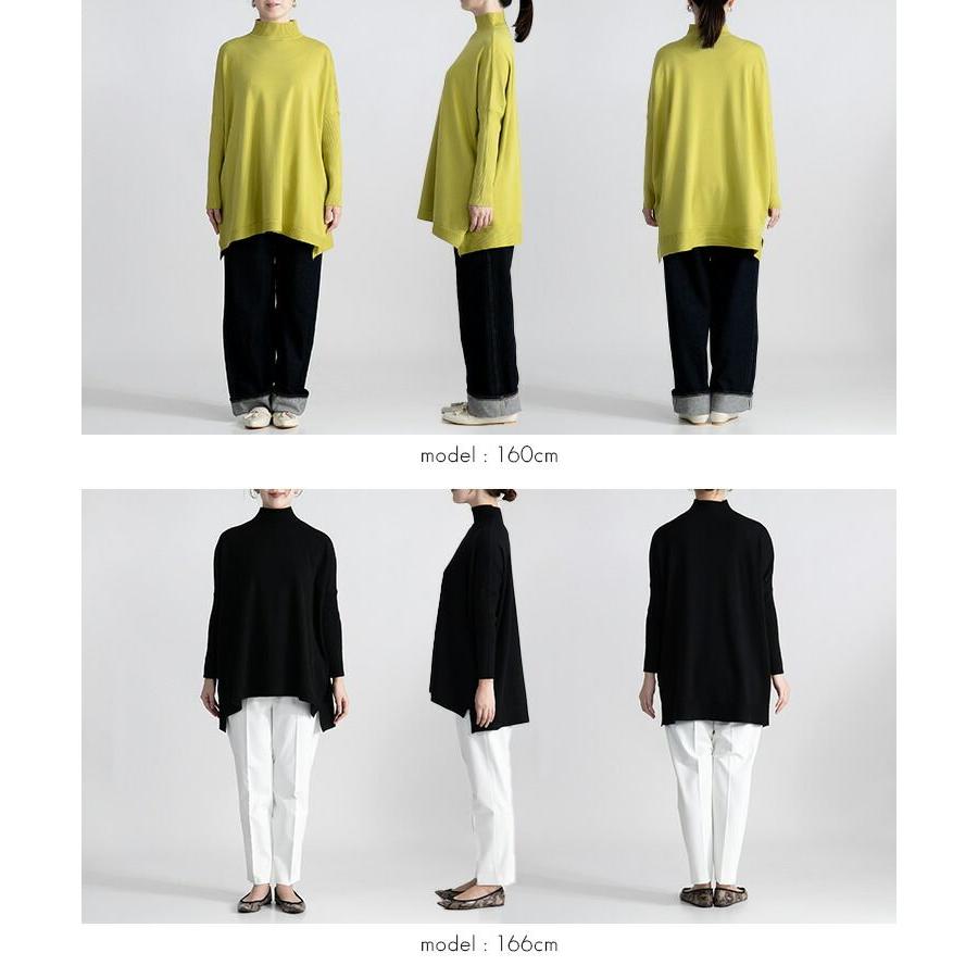 【送料無料/再入荷】 ハイネックドルマンニット 6色 M-L 洗える 長袖 レディース トップス ニット ハイネック ドルマン袖 体型カバー オーバーサイズ 春秋冬 |  | 17