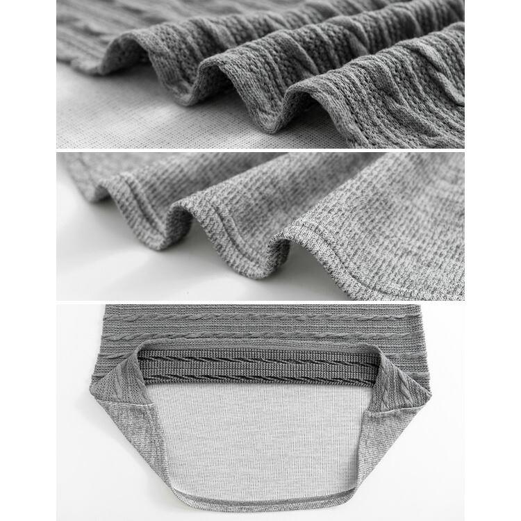 【送料無料】 ケーブル編み風異素材切替チュニック 5色 M L 洗える 半袖 レディース トップス チュニック プルオーバー 重ね着 春秋 |  | 17