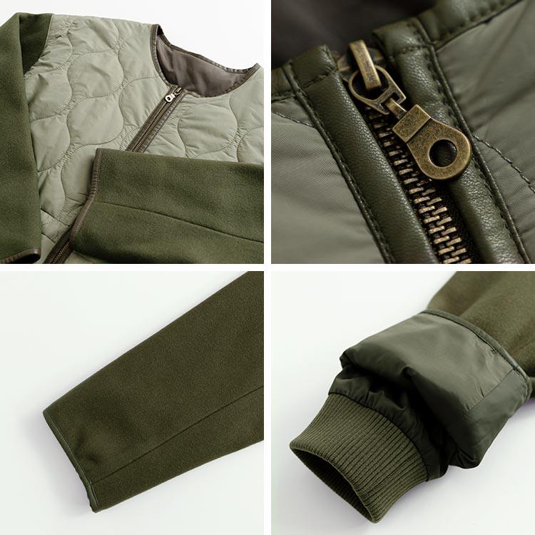 【再入荷】【送料無料】キルティング× ウール調コート M-LL 3色 中わた 長袖 レディース アウター コート 秋冬 裏地あり キルト コート ウール 配色 切替 |  | 13