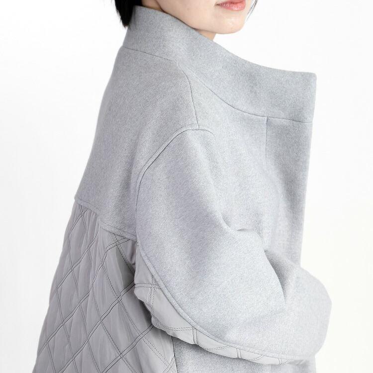 【再入荷】【送料無料】 ウールライク中綿コート 5色 M-LL 長袖 レディース アウター コート 中綿 膝丈 裏地付 中わた スタンドカラー ゆったり くすみカラー |  | 17