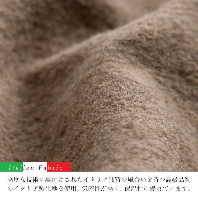 【送料無料】イタリアウール・軽量ロングコート 2色 M L レディース アウター コート ロングコート フード付き 長袖 防寒 |  | 02