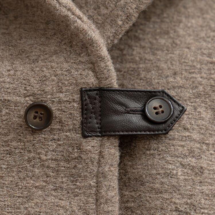 【送料無料】イタリアウール・軽量ロングコート 2色 M L レディース アウター コート ロングコート フード付き 長袖 防寒 |  | 08