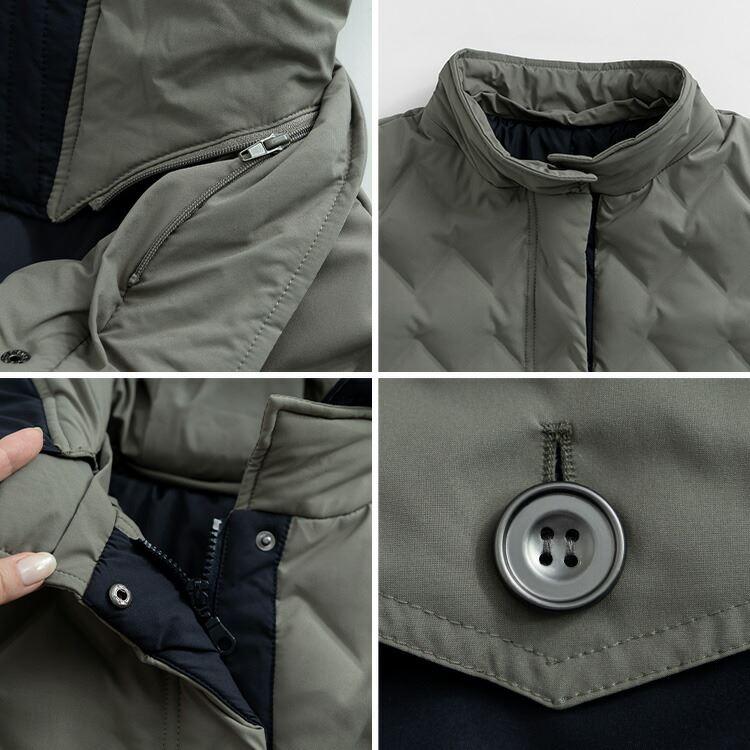 【送料無料】 防風保温の極暖シームレスダウンコート 3色 M L 洗える 長袖 レディース アウター コート ジャケット ダウンジャケット ダウンコート 防寒 冬 |  | 16