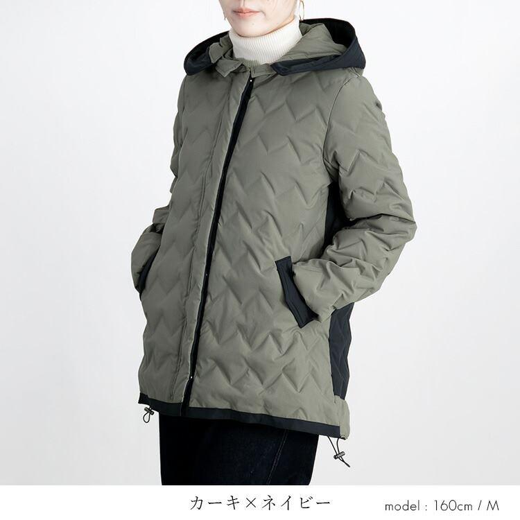 【送料無料】 防風保温の極暖シームレスダウンコート 3色 M L 洗える 長袖 レディース アウター コート ジャケット ダウンジャケット ダウンコート 防寒 冬 |  | 09