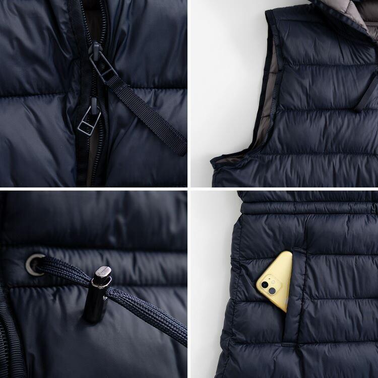 【送料無料】 ファイバーダウンロングベスト 5色 M-LL フード付 レディース アウター ベスト 中綿ベスト ロング丈 体型カバー 撥水 防寒 軽量 秋冬春 6363 |  | 15