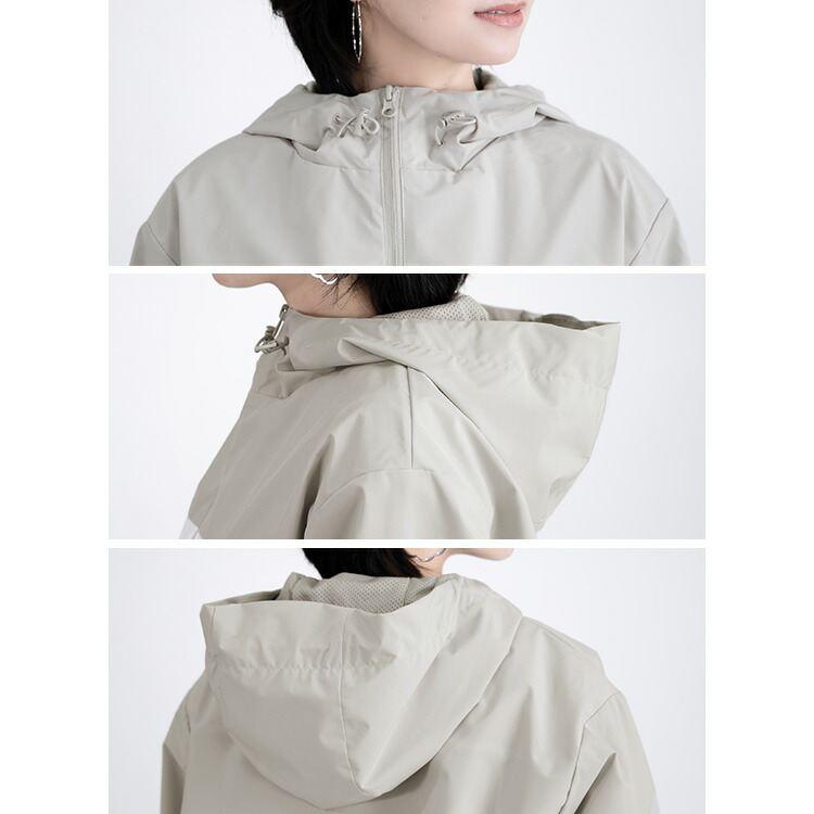 【登場】【送料無料/再入荷】 撥水防風機能付きブルゾン 9色 M L 洗える 長袖 レディース アウター ブルゾン ジャケット 防シワ 軽量 防風 撥水 アウトドア 無地 |  | 14