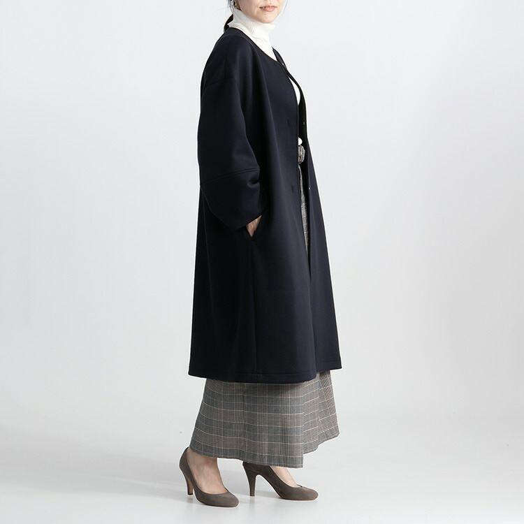 【送料無料/再入荷】 ダンボールニットコート 2色 M-L 洗える 防シワ 長袖 レディース アウター コート 春コート 秋コート ブラインドホック ぽわん袖 |  | 11