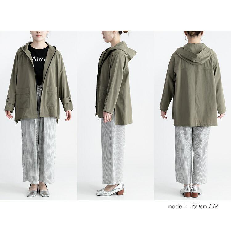 【送料無料/再入荷】 ラク軽！ストレッチショートコート 4色 M-LL 洗える フード付き レディース アウター ジャケット 伸縮性 体型隠し 大人 きれいめ 3901 |  | 10