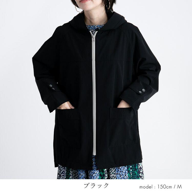 【送料無料/再入荷】 ラク軽！ストレッチショートコート 4色 M-LL 洗える フード付き レディース アウター ジャケット 伸縮性 体型隠し 大人 きれいめ 3901 |  | 11