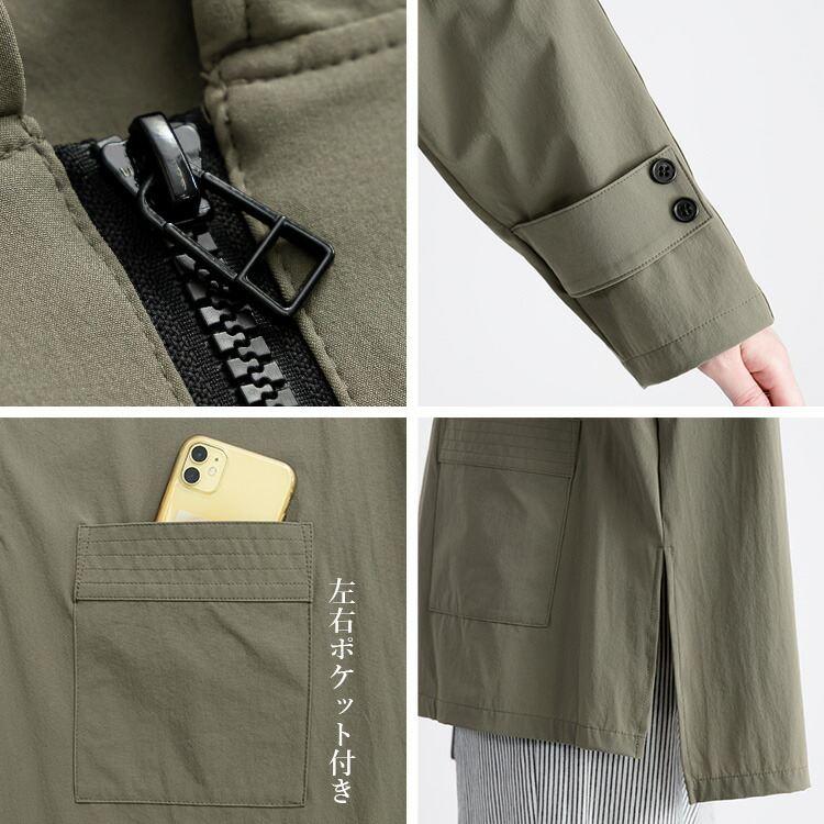 【送料無料/再入荷】 ラク軽！ストレッチショートコート 4色 M-LL 洗える フード付き レディース アウター ジャケット 伸縮性 体型隠し 大人 きれいめ 3901 |  | 14