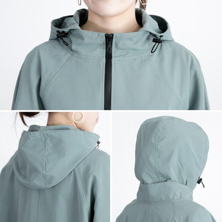 【送料無料】 ツイルロングコート 4色 M L 洗える 綿混 レディース アウター コート ロングコート フード付き 取り外し可能 |  | 14