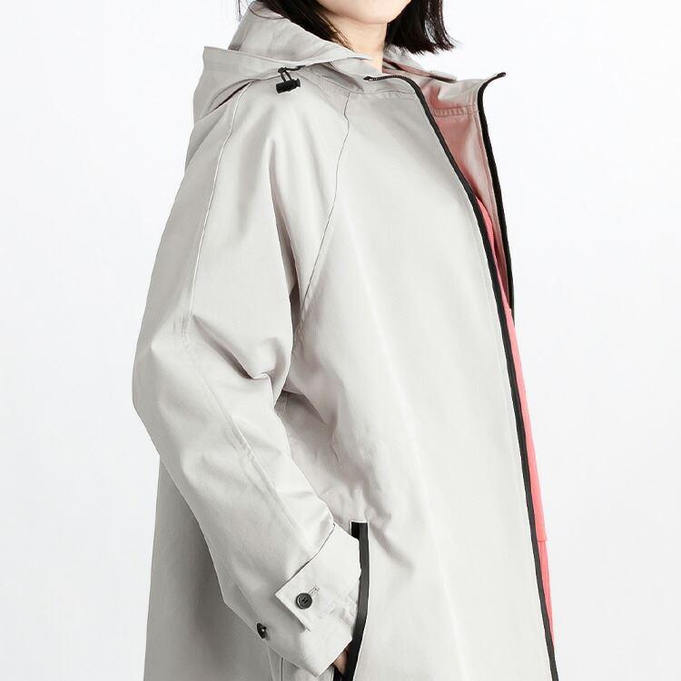 【送料無料】 ツイルロングコート 4色 M L 洗える 綿混 レディース アウター コート ロングコート フード付き 取り外し可能 |  | 06