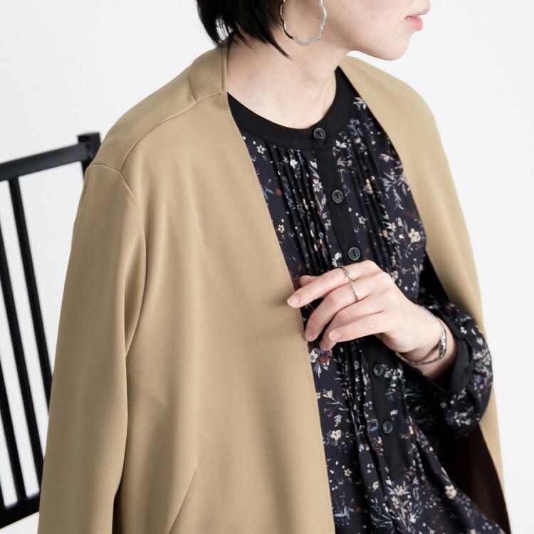 【送料無料】 通勤にもデートにも好印象コート 5色 M L 洗える 長袖 軽量 レディース アウター コート 羽織 ストレッチ 上品 体型カバー ダンボールニット 春秋 |  | 10