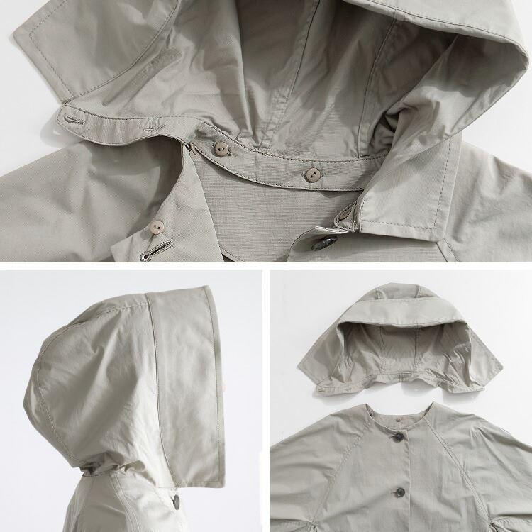 【送料無料】 フードが取外せるキレイめコート 4色 M-LL 洗える 長袖 レディース アウター コート オーバーサイズ ラグラン袖 春コート 秋コート |  | 14