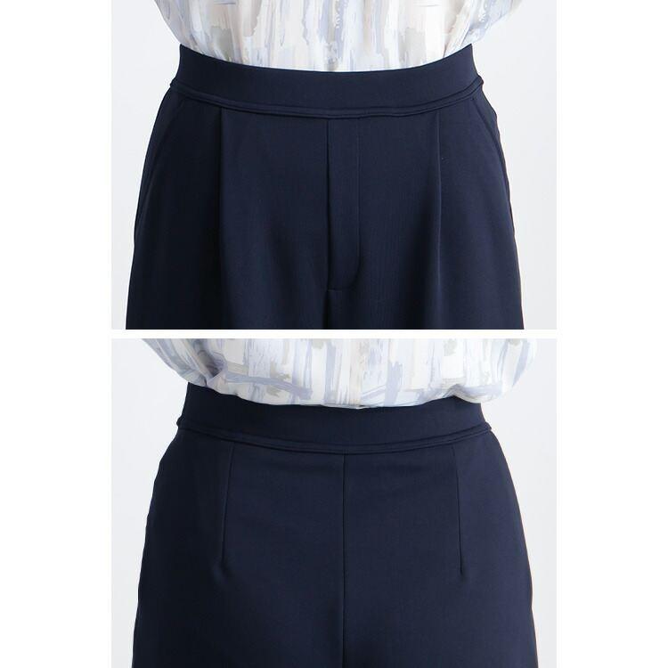 【日本製】【送料無料/再入荷】 2丈から選べる ストレッチワイドパンツ 7色 M-LL 洗える 防シワ レディース ボトムス パンツ ワイドパンツ ダンボールニット |  | 15