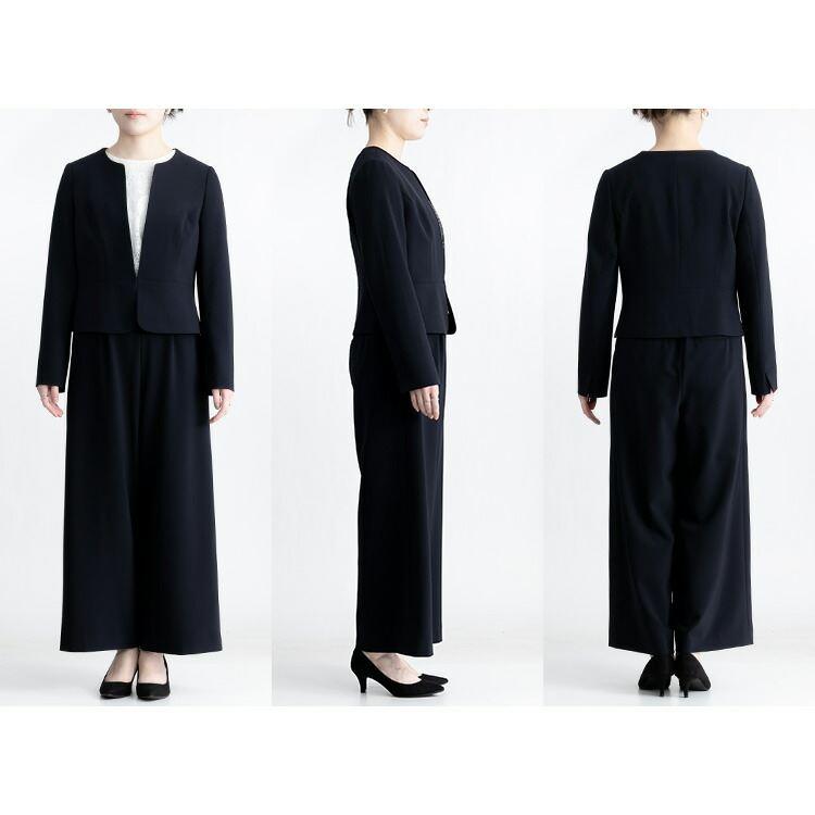 【送料無料】 美麗ワイドパンツ2点スーツ 2色 9-15号 洗える オールシーズン レディース フォーマル スーツ 冠婚葬祭 入卒式 ビジネス オフィス ハレの日 |  | 13