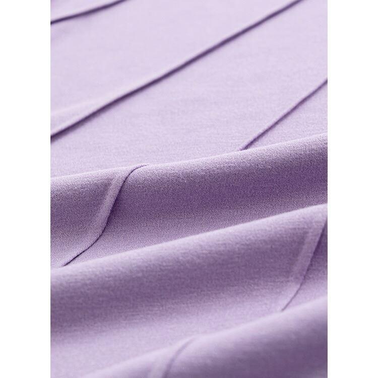 【送料無料】 斜めピンタック入りチュニック 洗える 長袖 Aライン レディース トップス カットソー チュニック 大人 キレイめ 伸縮性 2519 |  | 02