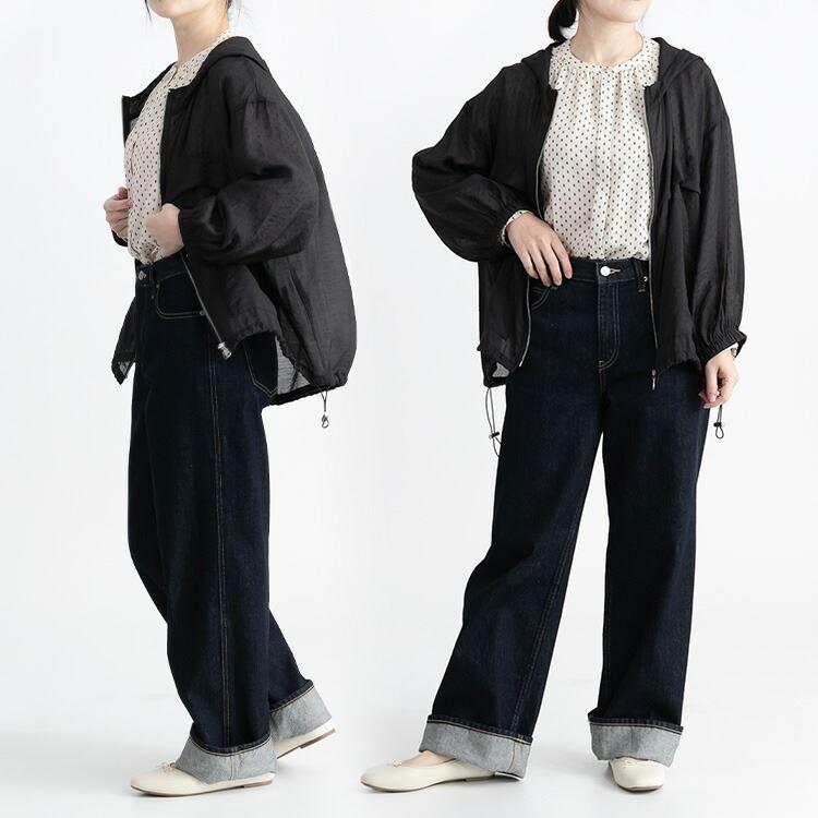 【大幅値下】 ヴィンテージサテンのシアーブルゾン 洗える 軽い 軽量 レディース アウター ジャケット 透け感 ゆったり 体型隠し 3111 |  | 14