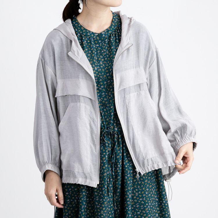 【大幅値下】 ヴィンテージサテンのシアーブルゾン 洗える 軽い 軽量 レディース アウター ジャケット 透け感 ゆったり 体型隠し 3111 |  | 06