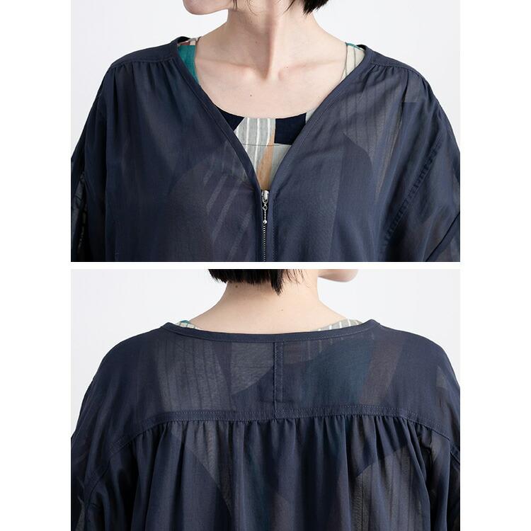 【送料無料】前ジップシアーコート 洗える 長袖 レディース アウター コート スプリングコート 羽織 透け 上品 きれいめ 体型カバー 9912 |  | 15