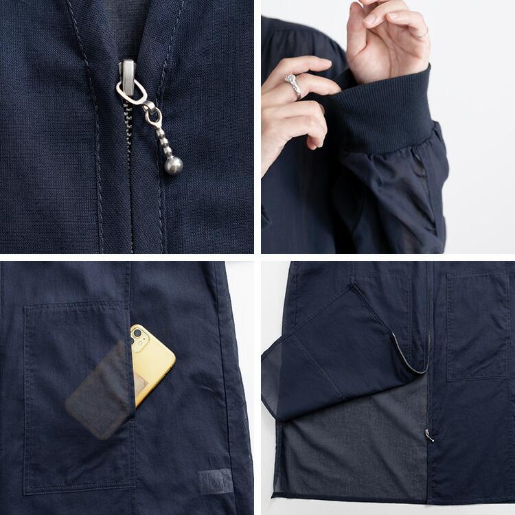 【送料無料】前ジップシアーコート 洗える 長袖 レディース アウター コート スプリングコート 羽織 透け 上品 きれいめ 体型カバー 9912 |  | 16