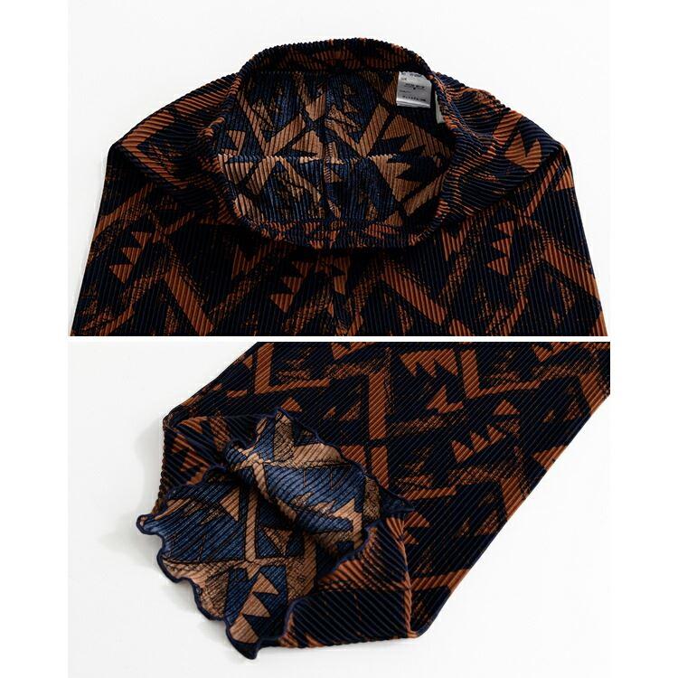 【送料無料】 総柄プリーツパンツ 洗える ロング丈 プリーツ レディース ボトムス ウエストゴム ストレッチ ロングパンツ 上品 春秋 5434 |  | 12