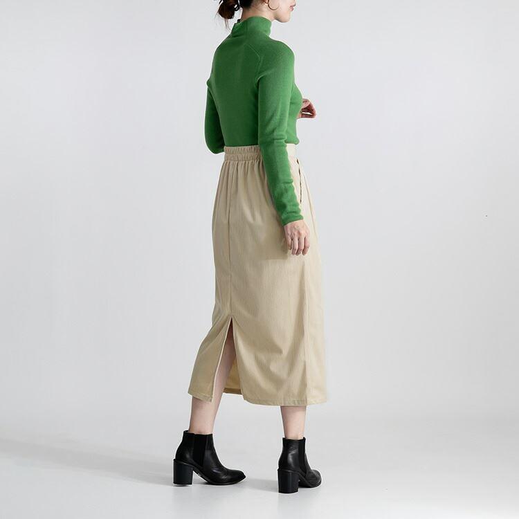 【送料無料】 コーデュロイナロースカート 4色 M L 洗える レディース ボトムス スカート コーデュロイスカート ナロースカート ロングスカート 春秋冬 |  | 06