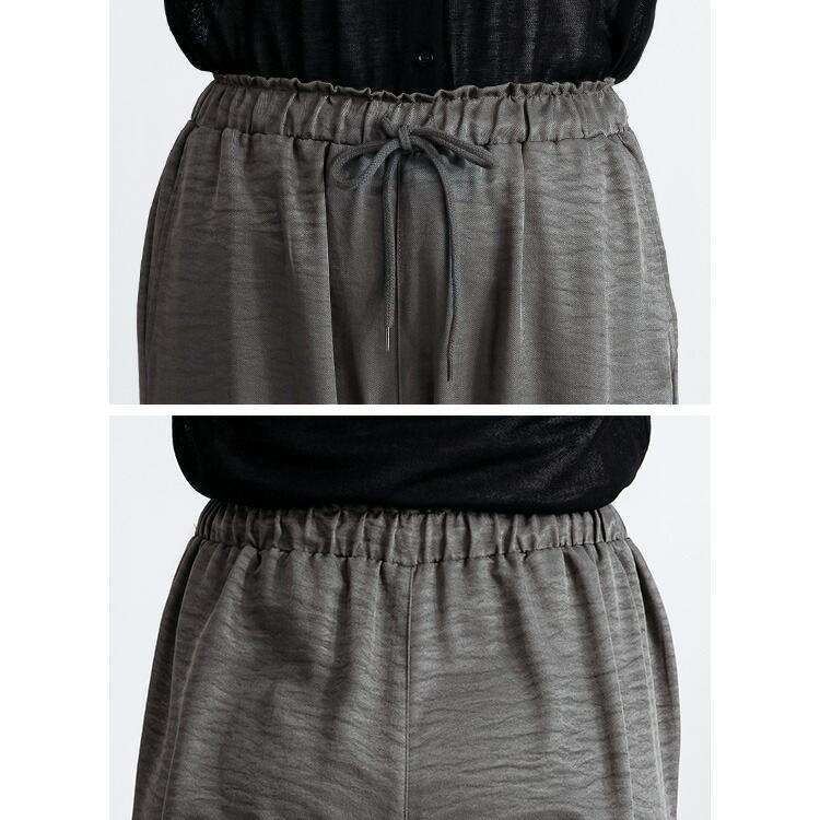 【大幅値下】 ヴィンテージツイルカーゴパンツ 3色 M L 洗える 10分丈 レディース ボトムス パンツ カーゴパンツ 股上深め 光沢 サテン 楽ちん オールシーズン |  | 13