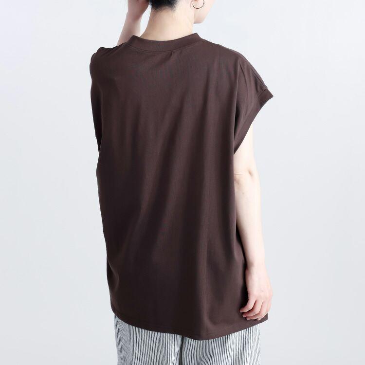 【送料無料/再入荷】スッキリ見えする綿100％Tシャツ 3色 M-L 洗える 半袖 体型カバー レディース トップス チュニック カットソー プルオーバー 無地T ゆったり |  | 11