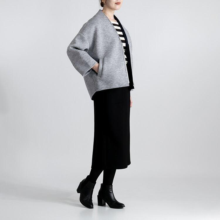 【大幅値下】 配色ボンディングジャケット 3色 M L 長袖 レディース アウター ジャケット ボンディング 起毛 ニットソー 配色 ノーカラー Vネック |  | 10