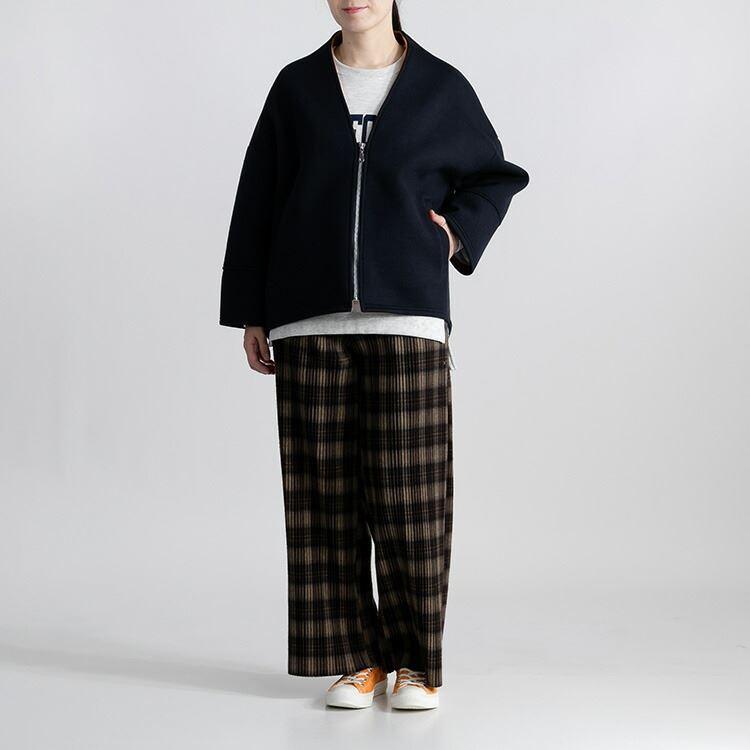 【大幅値下】 配色ボンディングジャケット 3色 M L 長袖 レディース アウター ジャケット ボンディング 起毛 ニットソー 配色 ノーカラー Vネック |  | 12