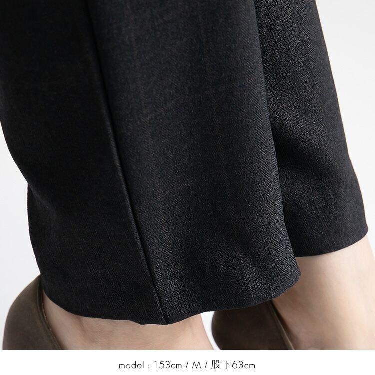 【送料無料/日本製/再入荷】 2丈から選べるチェック柄パンツ 洗える レディース ボトムス パンツ ワイドパンツ 股上普通 股上深め ゆったり ストレッチ |  | 14