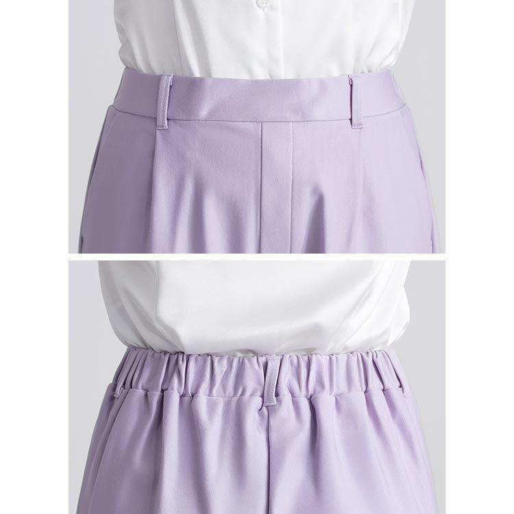 【送料無料】 裏起毛タックテーパードパンツ 5色 M-LL 洗える 10分丈 レディース ボトムス パンツ テーパードパンツ ストレッチパンツ ウエストゴム |  | 14