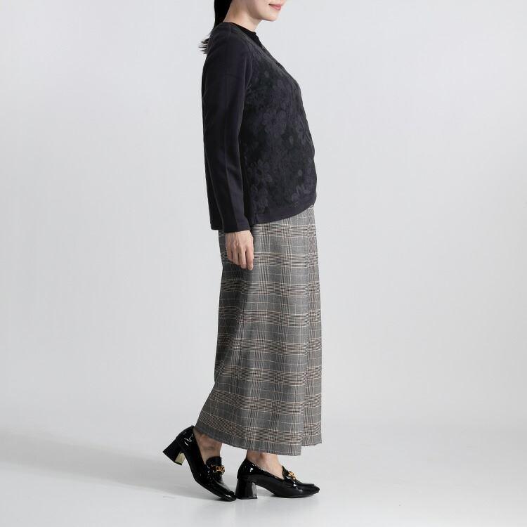 【送料無料/日本生地使用】 パイルジャガード花柄カーディガン 4色 M L 洗える 長袖 レディース トップス カーディガン ラウンドネック パイルジャガード |  | 09