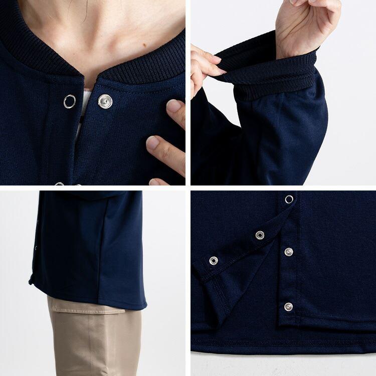 【送料無料】 リングドットボタンカーディガン 3色 M-L 洗える 長袖 レディース トップス カーディガン 無地 オフィス 普段着 デイリー スナップボタン |  | 14