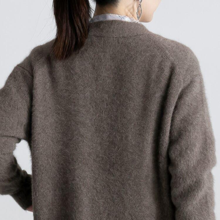 【送料無料】ブルーフォックス100%トッパーカーディガン 4色 M-L 長袖 レディース トップス カーディガン ロングカーディガン 高級 春秋冬 |  | 10