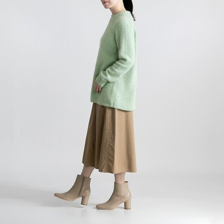 【送料無料】ブルーフォックス100%ラウンドネックニット 5色 M-L 長袖 レディース トップス ニット ラウンドネック クルーネック フォックス100％ |  | 12