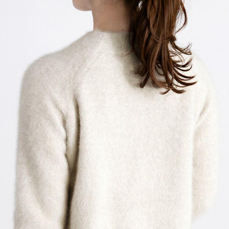 【送料無料】ブルーフォックス100%ラウンドネックニット 5色 M-L 長袖 レディース トップス ニット ラウンドネック クルーネック フォックス100％ |  | 06