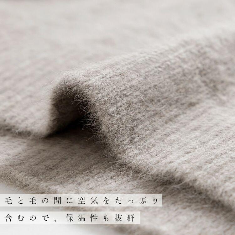 【送料無料】ブルーフォックス100%ロングニットワンピース 4色 M-L 長袖 レディース ワンピース ロング丈 ニット ラウンドネック クルーネック フォックス100％ |  | 04