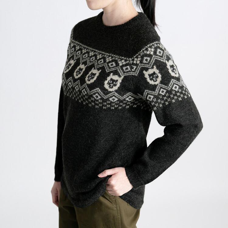 【送料無料】 ベビーアルパカ100％の贅沢ジャガードニット 5色 M-L 洗える 長袖 レディース トップス ニット ジャガード |  | 07